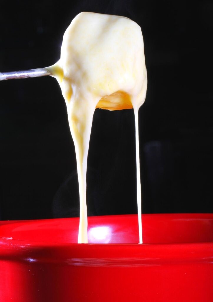 Lactosefree Cheese Fondue and its Swiss Cheese Secrets Fondue Villa